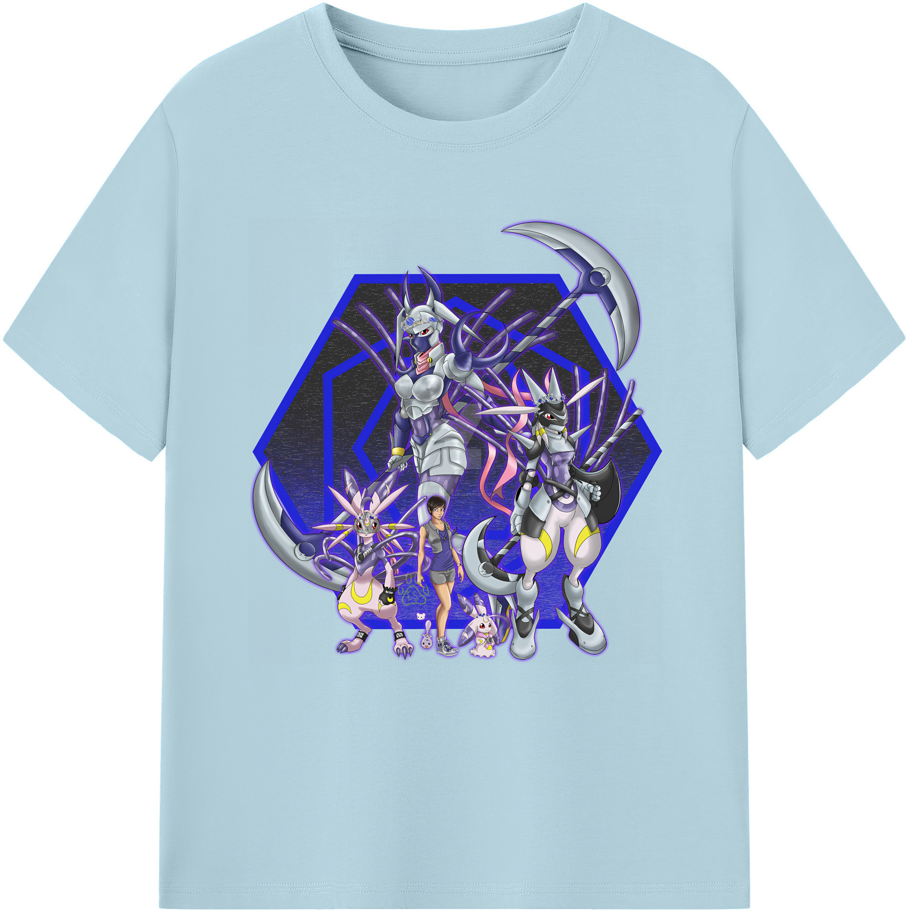 （画像用） Digimon デジタルモンスター/デジモン 綿100％半袖Tシャツ（フロントプリント）